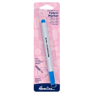 Hemline Pen Fabric Marker Wipe-off Fine Tip