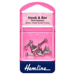 Hemline Hook and Bar Nickel - Extra Small