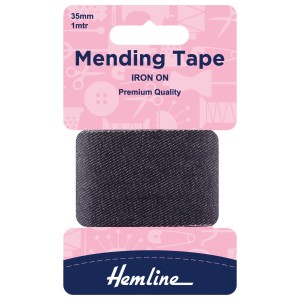 Hemline Iron-On Mending Tape Denim - 100cm x 38mm