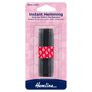 Hemline Instant Hemming Black - 2m x 20mm
