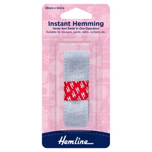 Hemline Instant Hemming Grey - 2m x 20mm