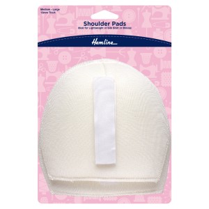Hemline Shoulder Pad Shirt/Blouse Medium White
