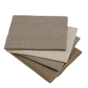 Fat Quarter Pack of 4 pieces - Natural