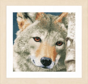 Lanarte Counted Cross Stitch Kit - Wolf (Aida)