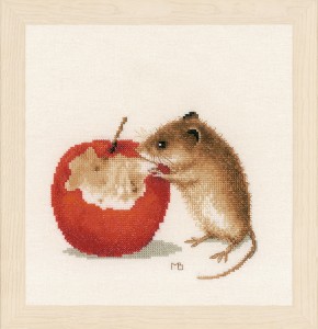 Lanarte Counted Cross Stitch Kit - Little Mouse (Evenweave)