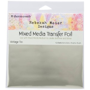 Rebekah Meier - Transfer Foil Vintage Tin  6" x 6" x 12 sheets per Pack