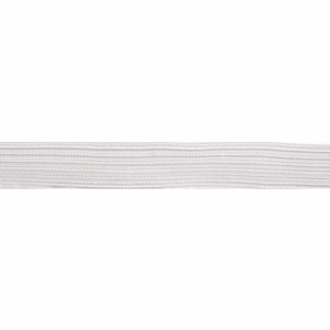 Braided Elastic White - 7mm Wide Multiple Lengths