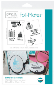 Gina K Designs Foil-Mates Birthday Essentials 5.5" x 8.5"