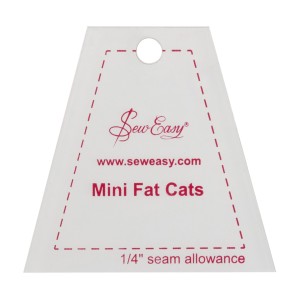 Sew Easy Mini Template Set - Fat Cats  2.58 x 2.5in
