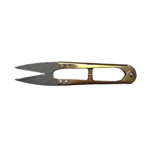 Thread Snips - Gold Metal Snippers with Springback Action