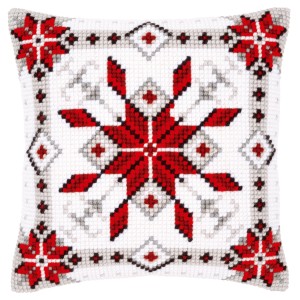 Vervaco Cross Stitch Cushion Kit - Snow Crystal I