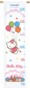 Counted Cross Stitch: Height Chart: Hello Kitty