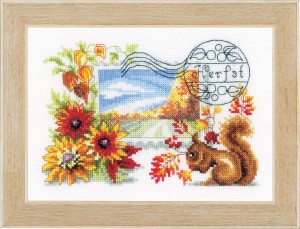 Counted Cross Stitch: Autumn Stamp