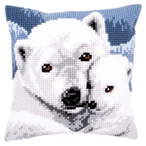 Vervaco Cross Stitch Cushion Kit - Polar Bear