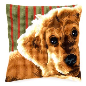 Vervaco Cross Stitch Cushion Kit - Dog