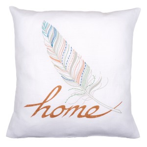 Vervaco Embroidery Kit Cushion - Feather Home