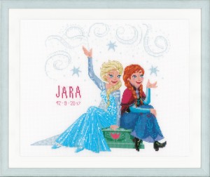 Vervaco Counted Cross Stitch Kit - Disney - Frozen - Sisters Forever