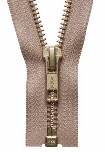 YKK Brass Metal Open Ended Zip in 36cm - Multiple Colours