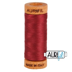 Aurifil 80 2460 Dark Carmine Red  274m