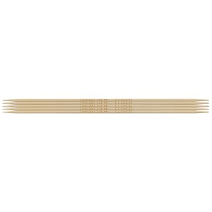 Knitting Pins: Double-Ended: Set of Five: Takumi Bamboo: 12.5cm x 2.25mm