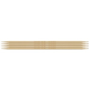 Knitting Pins: Double-Ended: Set of Five: Takumi Bamboo: 12.5cm x 2.75mm