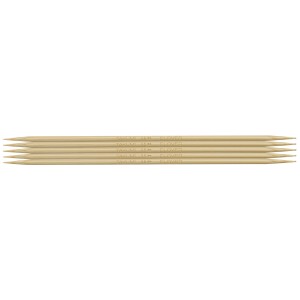 Knitting Pins: Double-Ended: Set of Five: Takumi Bamboo: 16cm x 3.50mm