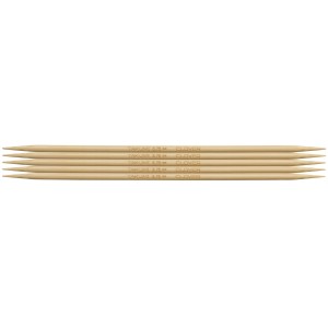 Knitting Pins: Double-Ended: Set of Five: Takumi Bamboo: 16cm x 3.75mm