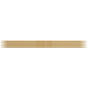 Knitting Pins: Double-Ended: Set of Five: Takumi Bamboo: 20cm x 3.75mm
