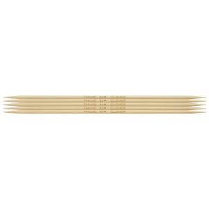 Knitting Pins: Double-Ended: Set of Five: Takumi Bamboo: 20cm x 4.00mm