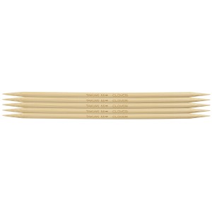 Knitting Pins: Double-Ended: Set of Five: Takumi Bamboo: 20cm x 5.50mm
