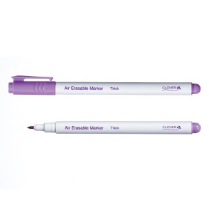 Clover Pen: Fabric Marker: Air Erasable: Thick: Purple