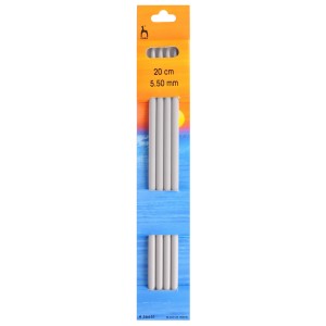 Pony Double Ended Knitting Pins Set of Four 20cm x 5.50mm