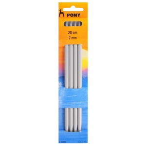 Pony Double Ended Knitting Pins Set of Four 20cm x 7.00mm