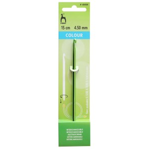 Pony Interchangeable Crochet Hook Colour - Mid Green 15cm x 4.50mm