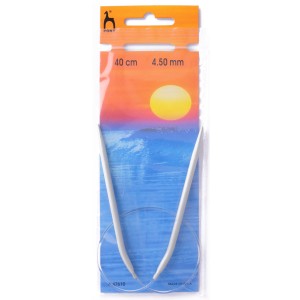 Pony Fixed Circular Knitting Pins Classic 40cm x 4.50mm