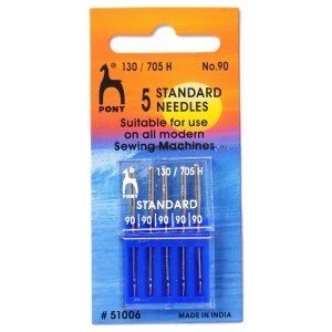 Pony Sewing Machine Needles - Standard Size 90