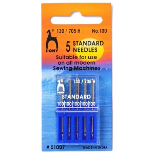 Pony Sewing Machine Needles - Standard Size 100