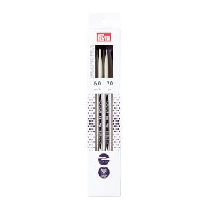 20cm Prym Double Point Ergonomic Knitting Pins - 5 x 6.00mm