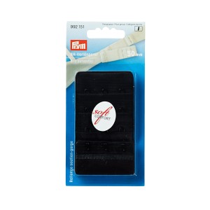 Prym Black Bra Extender - 50mm with 3 x 3 Hooks