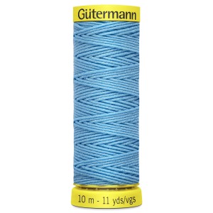 Col.6037 Gutermann Elastic 10m Light Blue