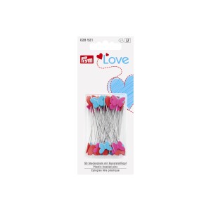 Prym Love Plastic Headed Pins 50 x 0.60 mm Assorted