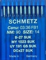 Schmetz Industrial Needles System B27 Ballpoint Canu 03:36 Pack 10 - Size 110