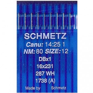 Schmetz Industrial Needles System 16x231 Sharp Canu 14:25 Pack 10 - Size 65