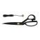 Scissor Gift Set Tailors Shears (28cm) and Tracing Wheel Black