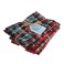 Fat Quarter Pack of 5 pieces - Christmas Tartan Red
