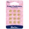 Hemline Snap Fasteners Sew-on Gold 9mm Pack of of 12