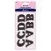 Hemline Iron-On Instant Letters Black - 40pcs