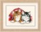 Vervaco Counted Cross Stitch Kit - Kitten Under Rug