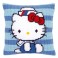 Vervaco Cross Stitch Cushion Kit - Hello Kitty - Marine I