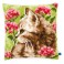 Vervaco Cross Stitch Cushion Kit - Cat in Field of Flowers